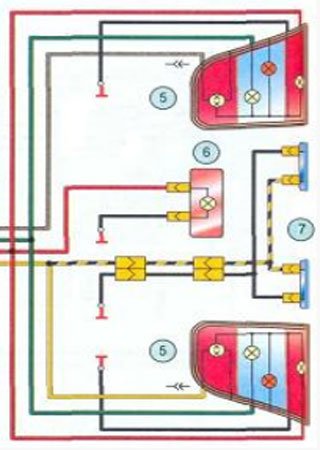 Electrical wiring diagrams for VAZ-1117 «LADA Kalina»