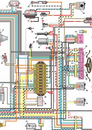 Electrical wiring diagrams for VAZ-2101 «Kopeyka»