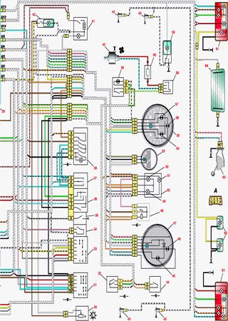 Electrical wiring diagrams for VAZ-2105 «Zhiguli»