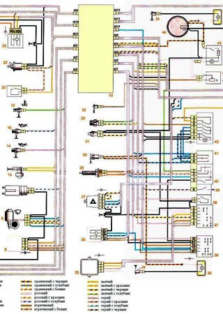 Electrical wiring diagrams for VAZ-2107 «Zhiguli» (LADA Nova, LADA Riva, LADA Signet, LADA 1500)