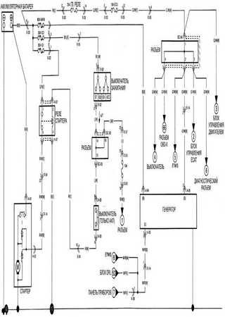 Electrical wiring diagrams for Kia Rio DC (Kia Rio I)