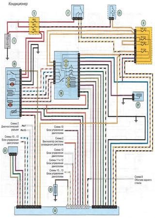 Electrical wiring diagrams for Renault Clio Sedan