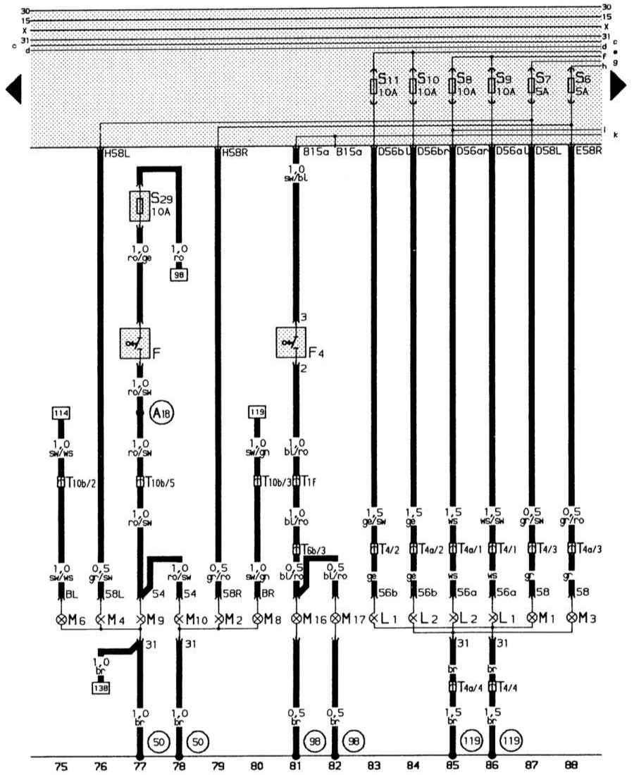 Electrical wiring diagrams for Audi 80 B3 Download Free
