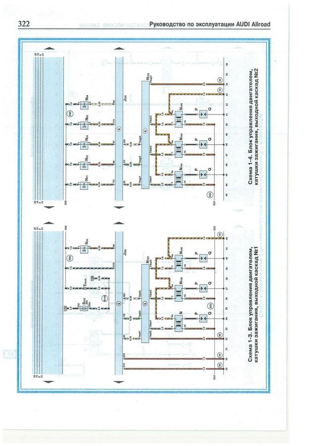 Electrical wiring diagrams for Audi A6 C5/4B Avant Allroad Quattro ...