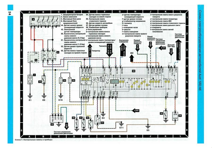Electrical wiring diagrams for Audi A6 C4/4A (Audi A6 I) Download Free Ford C4 Transmission Diagram avtobase.com