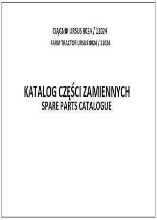 Spare parts catalogue for tractors Ursus 8024 / 11024