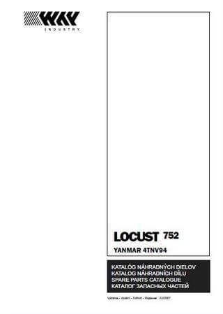Catálogo de piezas de repuesto de minicargadora Locust 752 con motor Yanmar 4TNV94