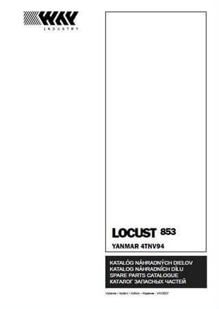 Spare parts catalogue for mini loader Locust 853 with engine Yanmar 4TNV94