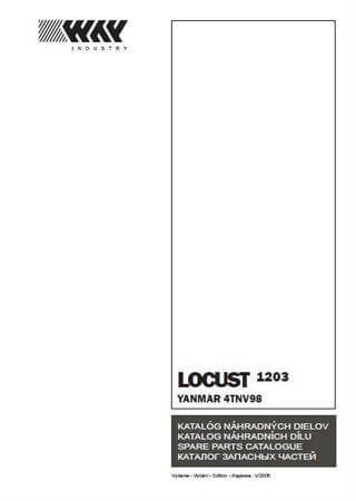 Spare parts catalogue for mini loader Locust 1203 with engine Yanmar 4TNV98