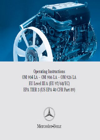 Руководство по обслуживанию двигателей Mercedes-Benz OM904LA, OM906LA и OM926LA
