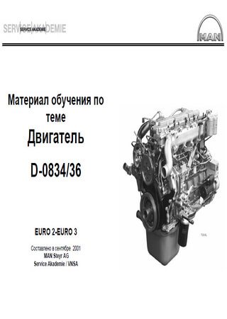 Operation and maintenance manual for engines MAN D0834 and MAN D0836