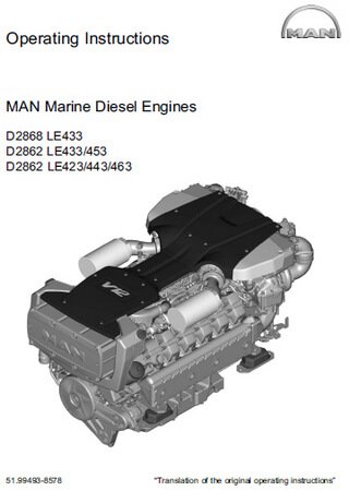 Operation and maintenance manual for engines MAN D2862 and MAN D2868