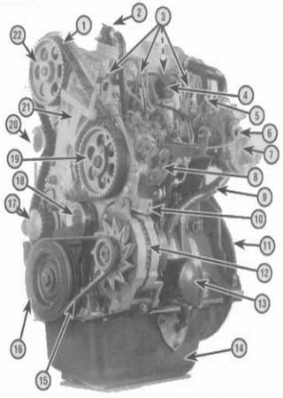 Service and repair manual for diesel engines Citroen (1984-1996)