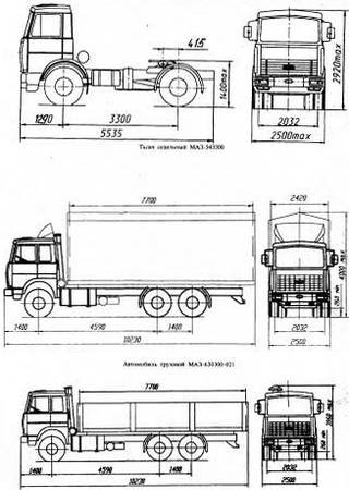Manual de servicio y reparación de camiones MAZ-5336, MAZ-5337, MAZ-5432/33, MAZ-5516, MAZ-5551, MAZ-6303 y MAZ-6422