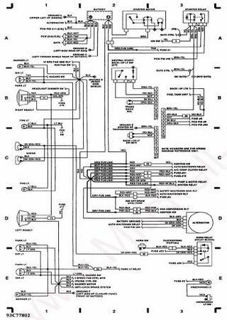 Electrical wiring diagrams for car Dodge Grand Caravan ES