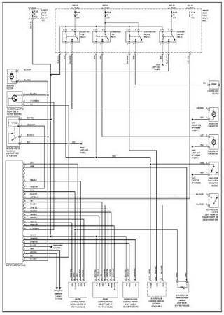 Electrical wiring diagrams for car Honda CR-V RD1-RD3 (Honda CR-V I)