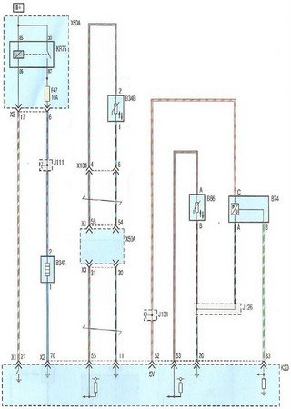 Electrical wiring diagrams for car Chevrolet Cruze J300 (Chevrolet Cruze I)