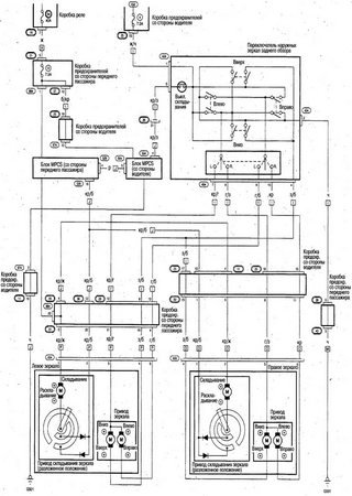 Electrical wiring diagrams for car Honda Avancier I