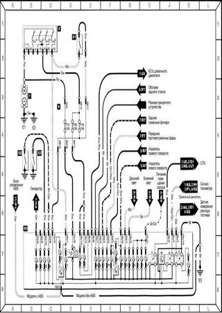 Electrical wiring diagrams for cars Skoda Felicia, Skoda Felicia Pickup