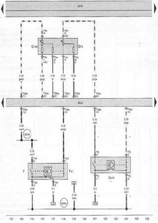 Electrical wiring diagrams for car Skoda Rapid NH1 (Skoda Rapid I)