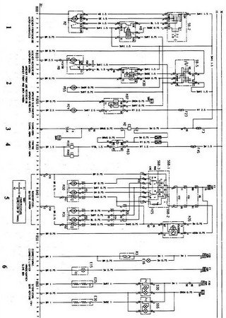 Diagramas (esquemas) eléctricos de coche Vauxhall Astra III (Opel Astra F)