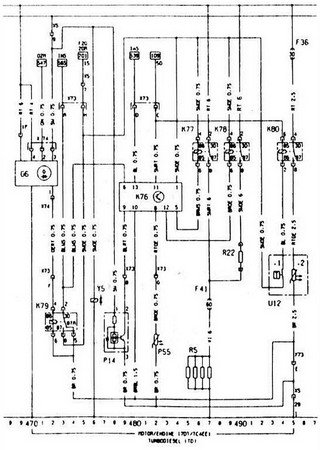 Diagramas (esquemas) eléctricos de coche Chevrolet Astra F (Opel Astra F)