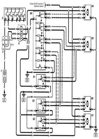 Electrical wiring diagrams for car Chevrolet Astra G (Opel Astra G)