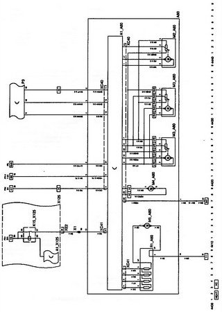 Electrical wiring diagrams for car Vauxhall Astra V (Opel Astra H)