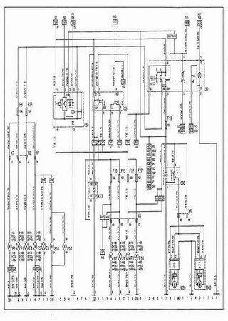 Diagramas (esquemas) eléctricos de coche Opel Corsa B (Opel Corsa S93)