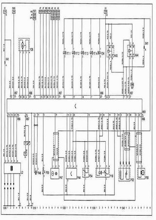 Electrical wiring diagrams for car Chevrolet Corsa I (Chevrolet Corsa Classic, Chevrolet Corsa Plus, Opel Corsa B)