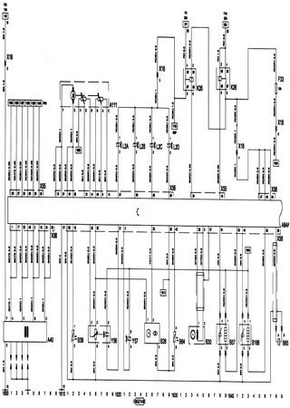 Electrical wiring diagrams for car Opel Corsa C (Opel Corsa X01)