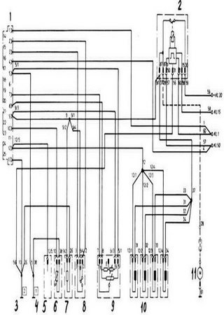 Diagramas (esquemas) eléctricos de coche Vauxhall Astra D (Vauxhall Astra I, Opel Kadett D)