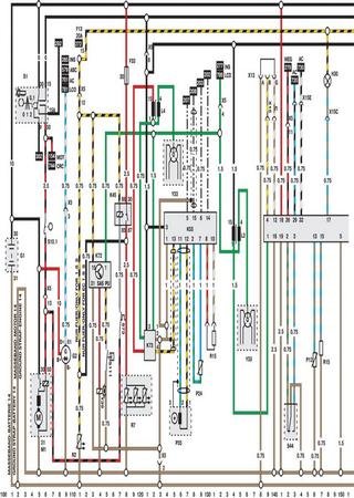 Electrical wiring diagrams for car Opel Omega B (Opel Omega B Caravan)
