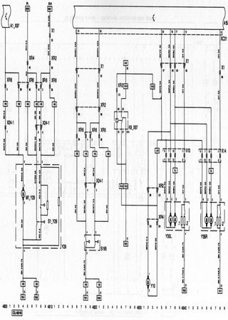 Electrical wiring diagrams for car Opel Vectra C