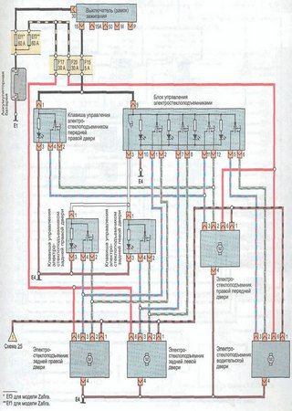 Electrical wiring diagrams for car Opel Zafira T98 (Opel Zafira A)